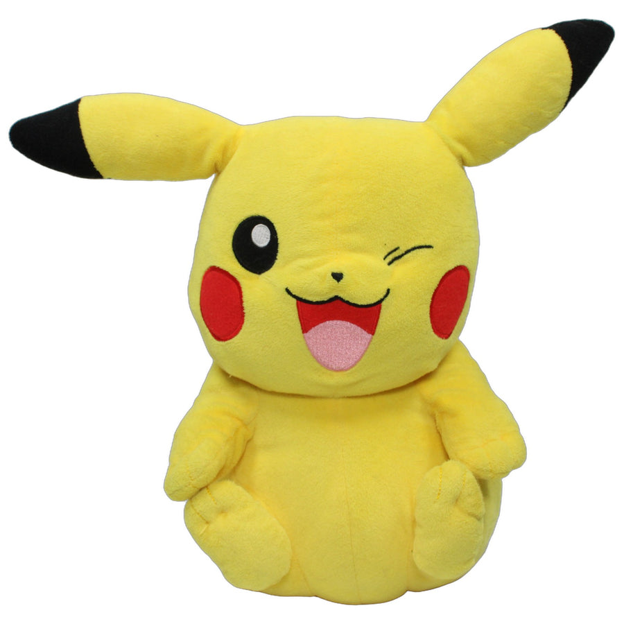 Zwinkerndes XL Pikachu aus Pokémon, sitzend