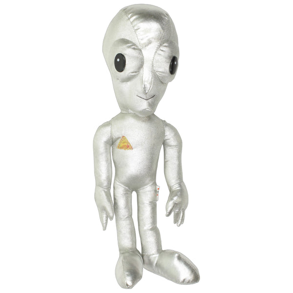 Großer silberner Alien