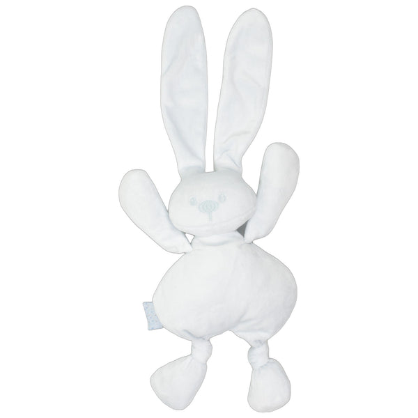 Hellblauer Schlenker Hase mit langen Ohren
