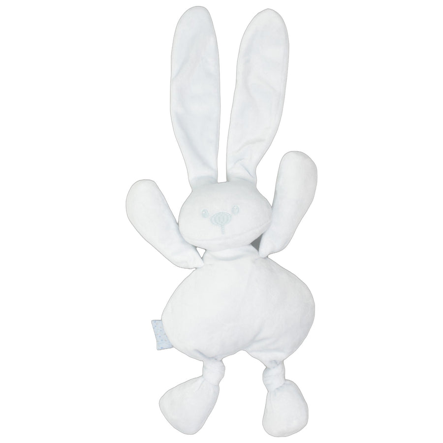 Hellblauer Schlenker Hase mit langen Ohren