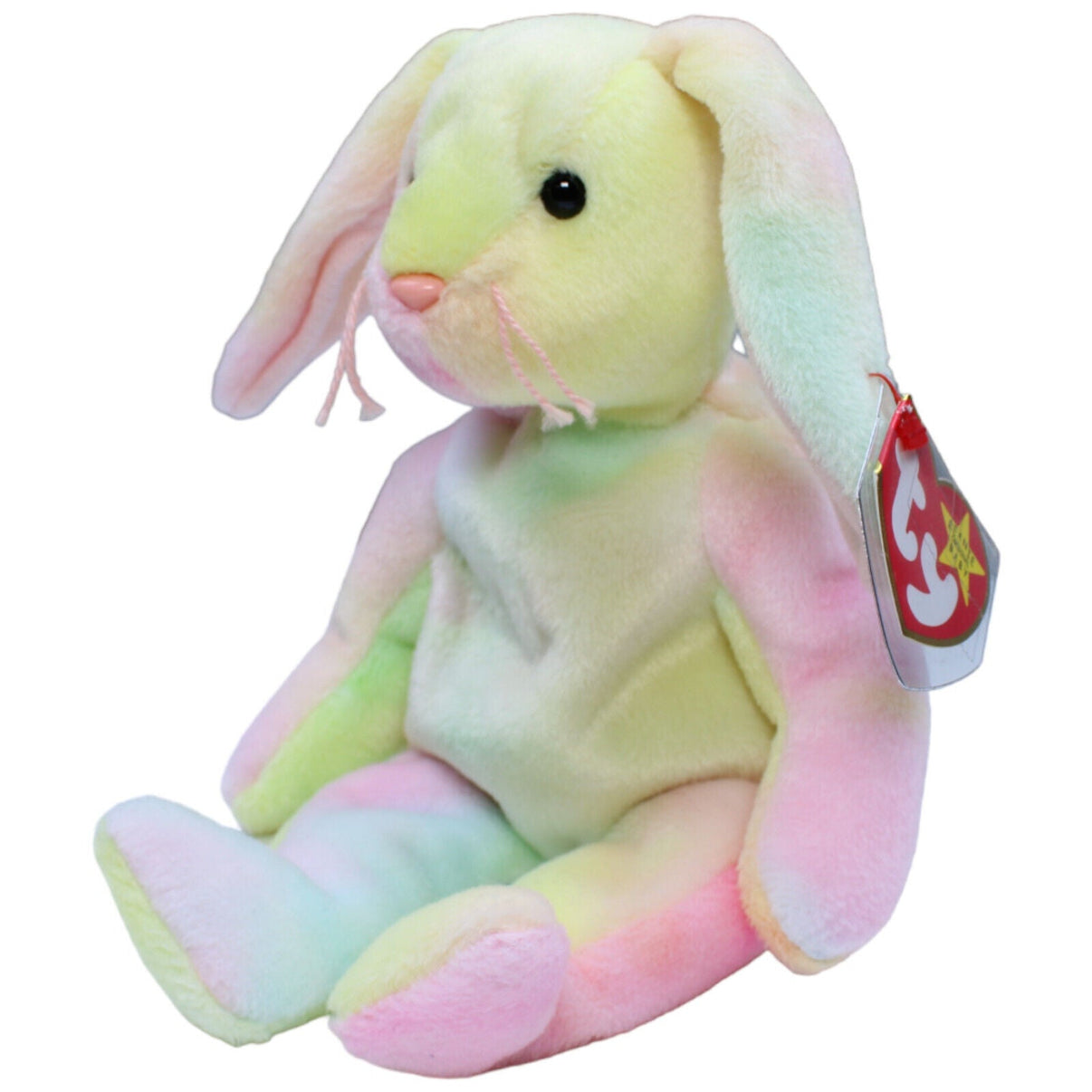 1231068 TY Vintage Beanie Baby, Hippie Kuscheltier Kumpel Leo Hase neu