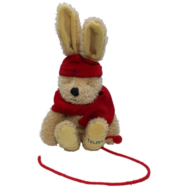 Hase Felix mit Mütze, Schal & Seil