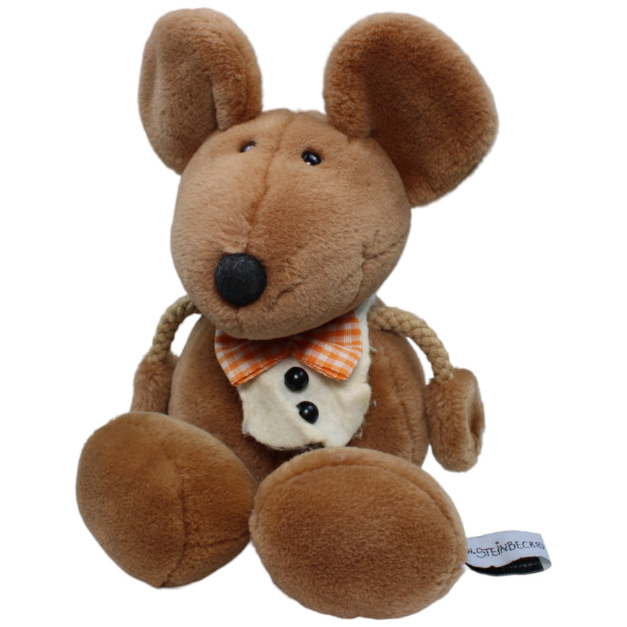 Maus mit Fliege, braun