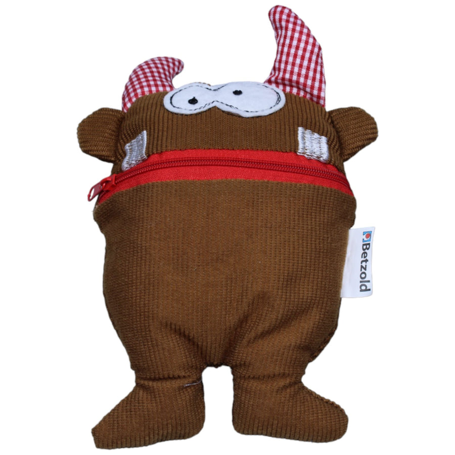 Kleiner Monster mit Reisverschluss, braun