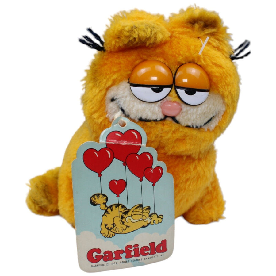 Garfield mit Etikett