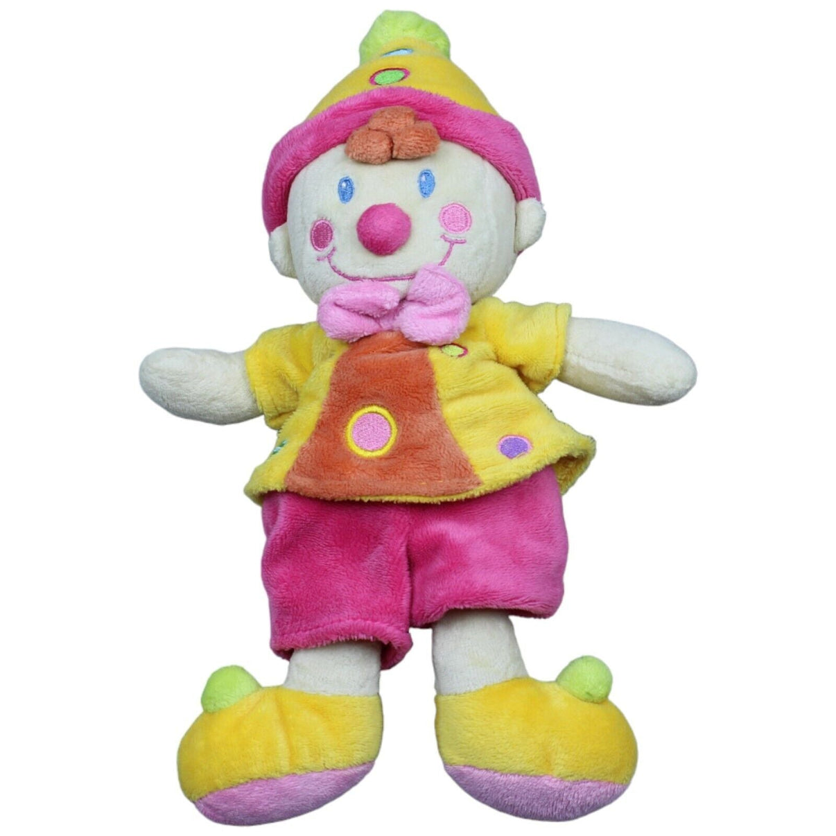 1231671 Nicotoy Vintage Clown, bunt Plüschfigur Kumpel Leo Gebraucht