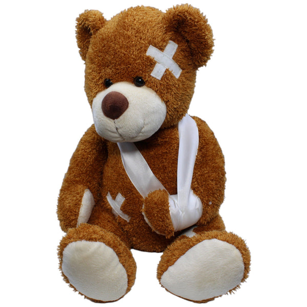 Teddybär braun, verarztet