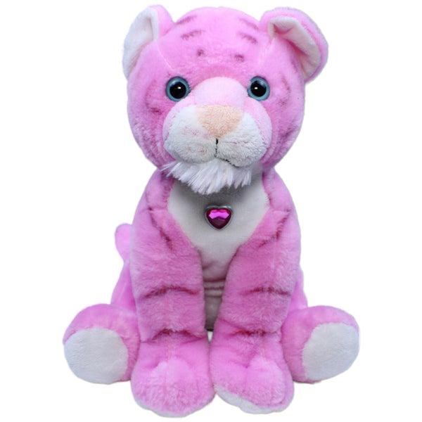 Tiger mit Glitzer Herz, pink