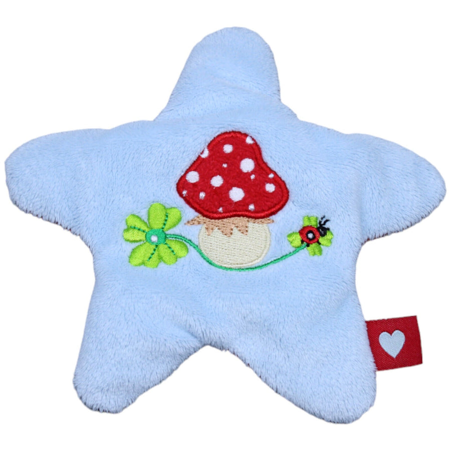 Stern mit Fliegenpilz blau