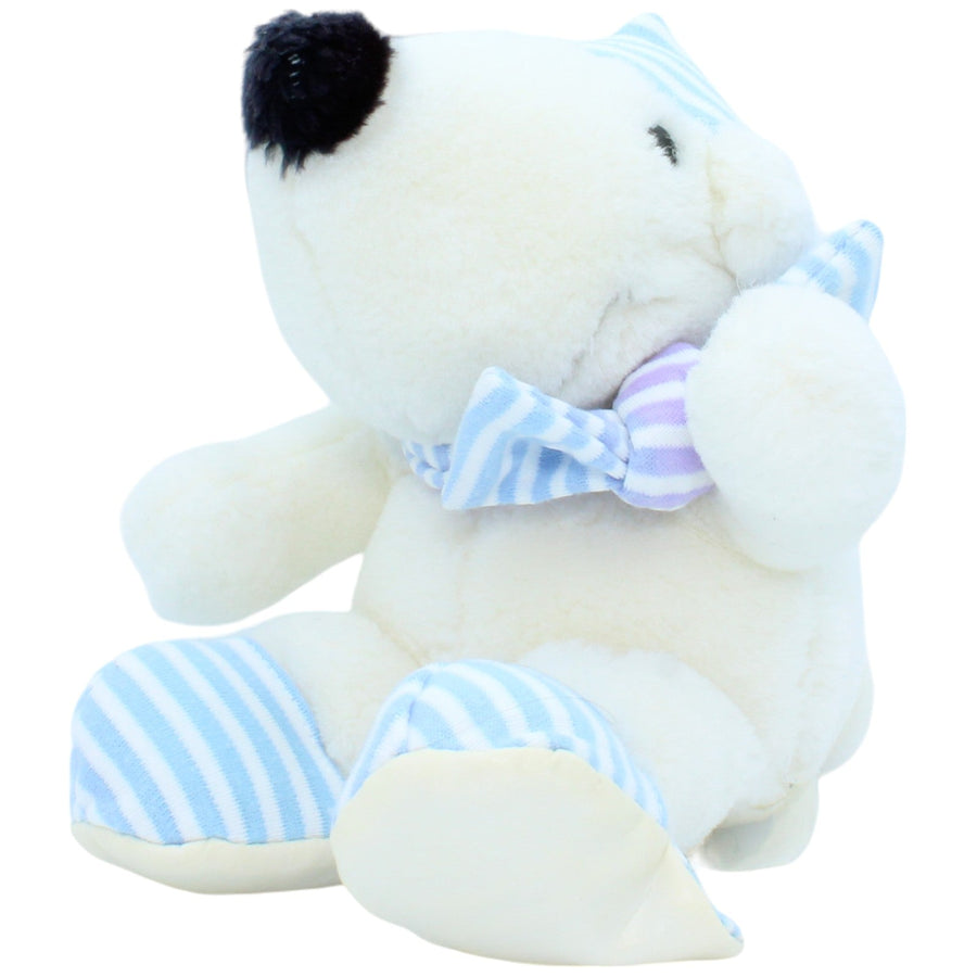 Eisbär mit Zipfelmütze & Pantoffeln, blau