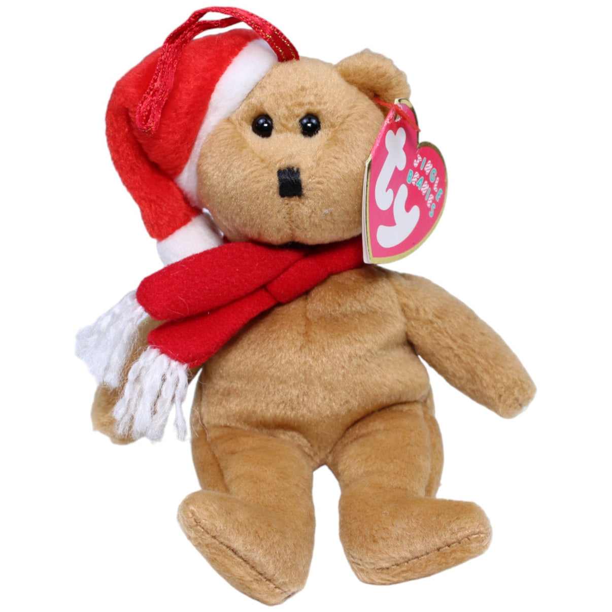 1233200 TY Vintage Jingle Beanie, 1997 Holiday Teddy Kuscheltier Kumpel Leo Gebraucht Vintage