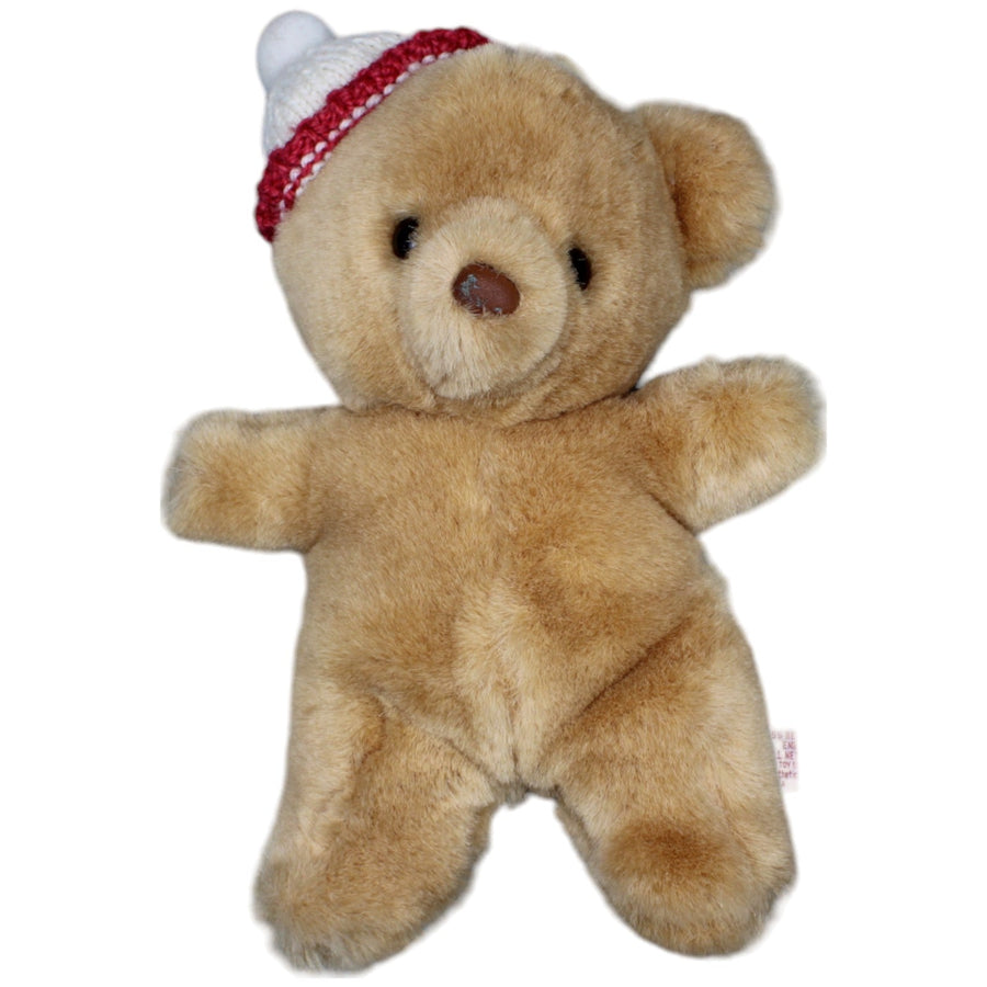 Teddybär mit Strick-Mütze