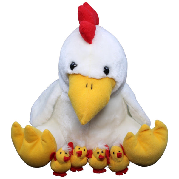 Huhn Mama mit 4 Babys im Bauch