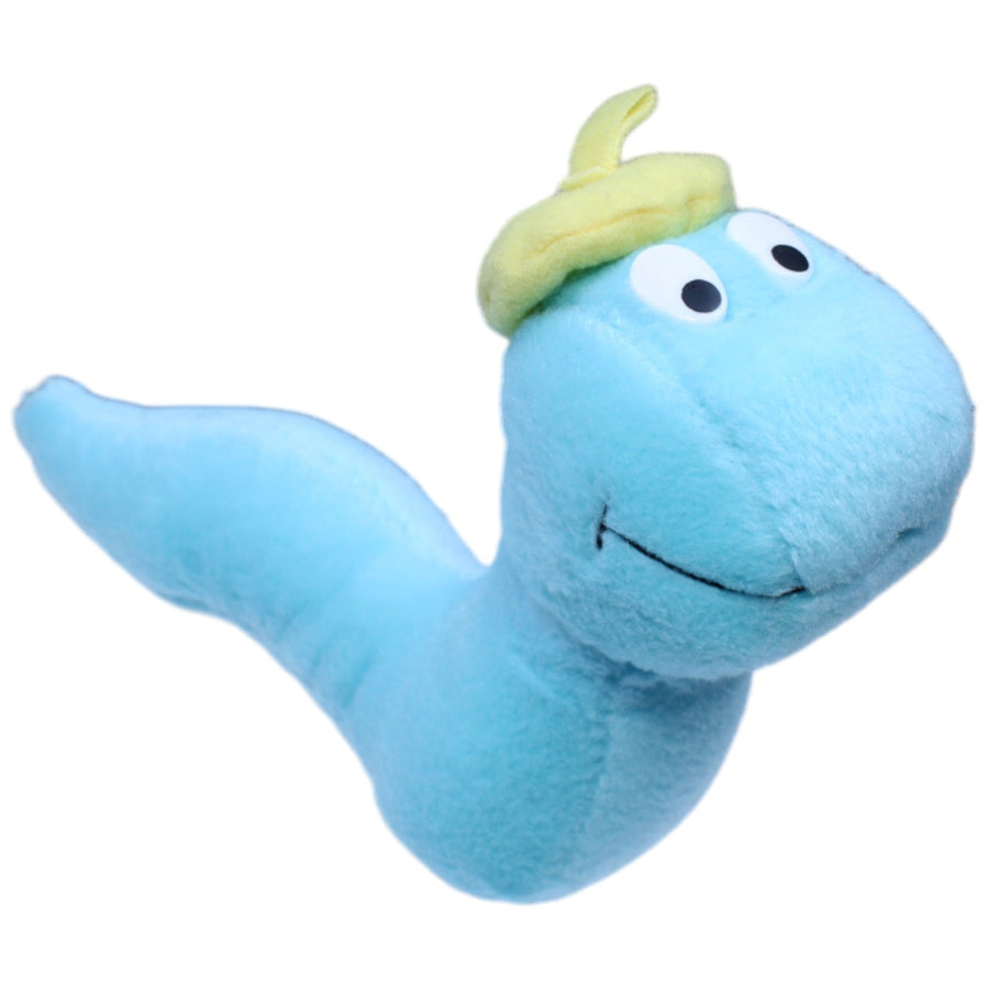 Wurm mit Hut, blau