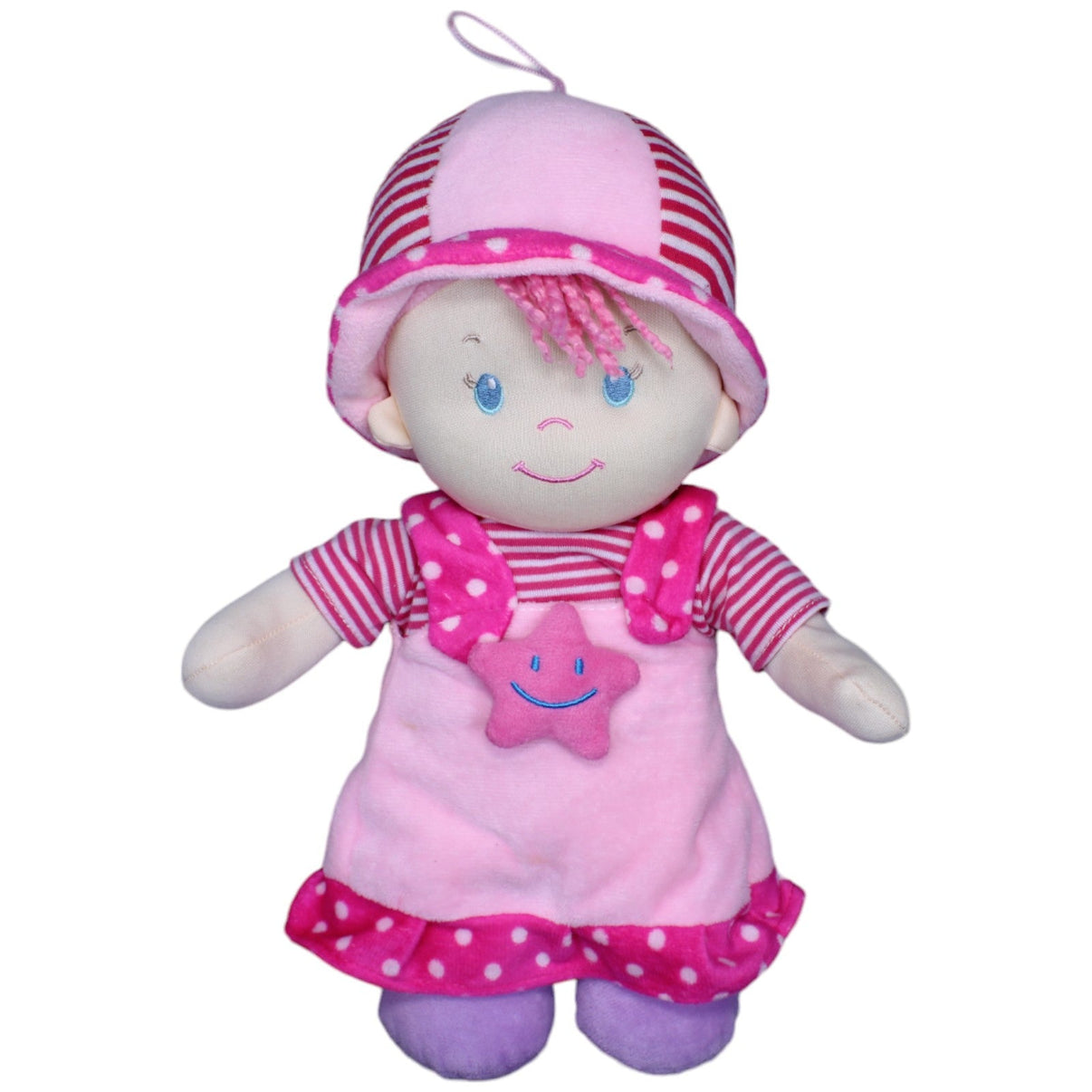 1233488 Tollkühn Stoffpuppe mit Sternen-Kleid, rosa Puppe Kumpel Leo Gebraucht