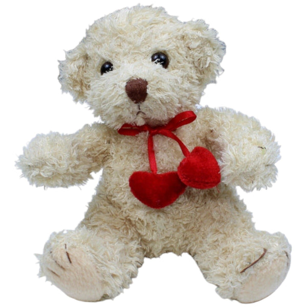 Teddybär mit zwei Herzen, sitzend